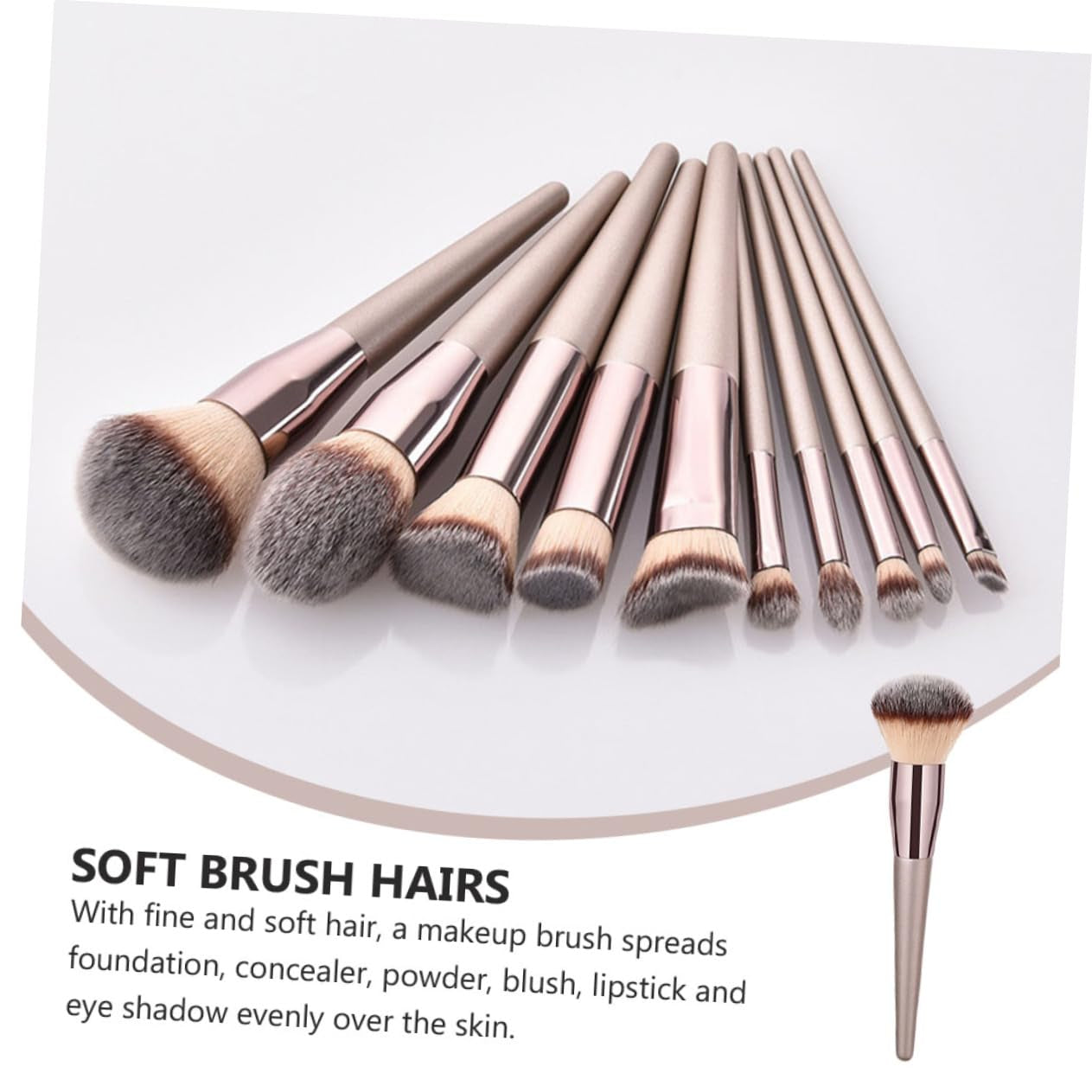 10 Pcs Makeup Brush Set Makeup Brush Cleaner Lip Liner Mascara Wands Makeup Brush Makeup Brush Holder Makeup Case Makeup Brushes Makeup Palette Makeup Kit Aluminum Tube