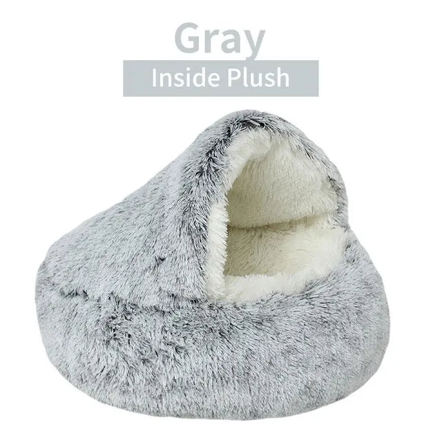 Soft Plush Round Cat Bed