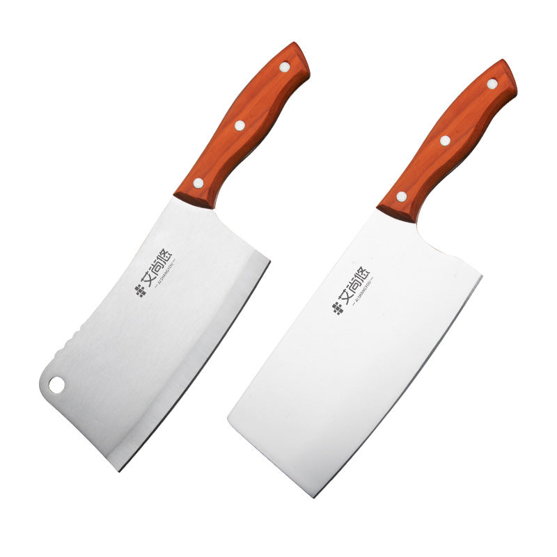 Kitchen Knife Combination Chop Bone Slice Stainless Steel Household Kitchenware Convenient To Use Qilin Net Red