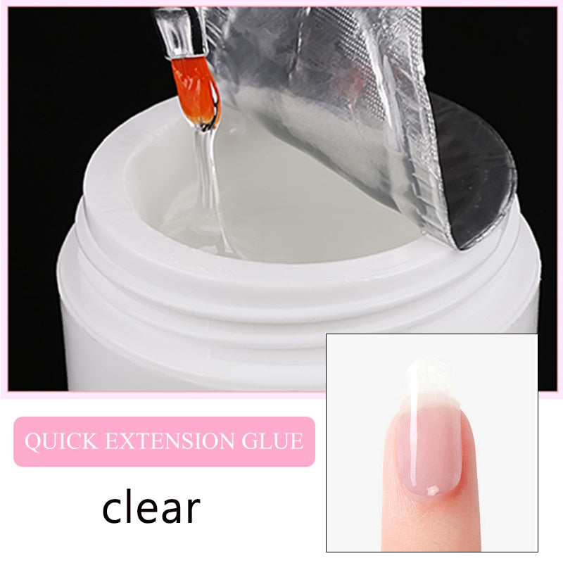 Nail Extension Gel 3 colors Poly Gel Builder Gel For Finger Extension UV Gel Polish Forms for Nail Extension Nail Art Varnish