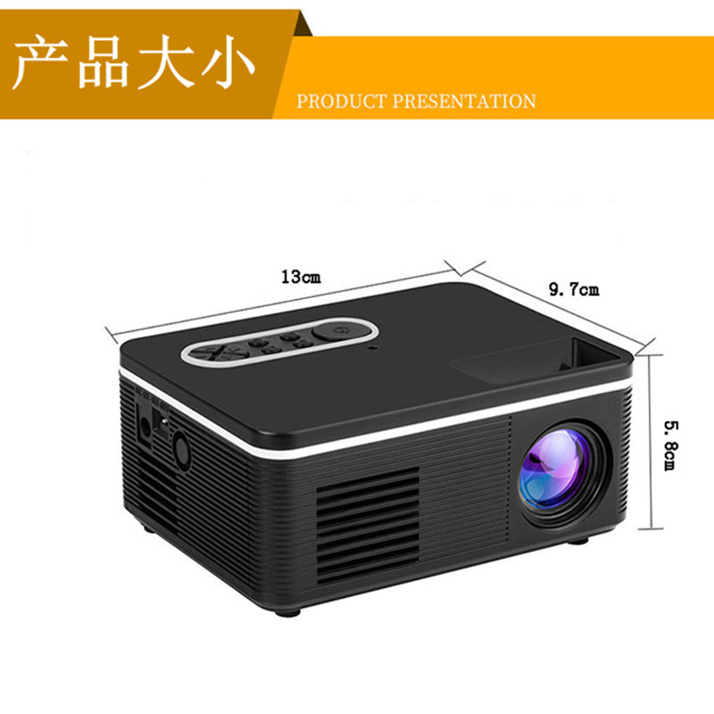 H90 Mini Projector Home LED Portable Micro Projector HD 1080P Home Projection