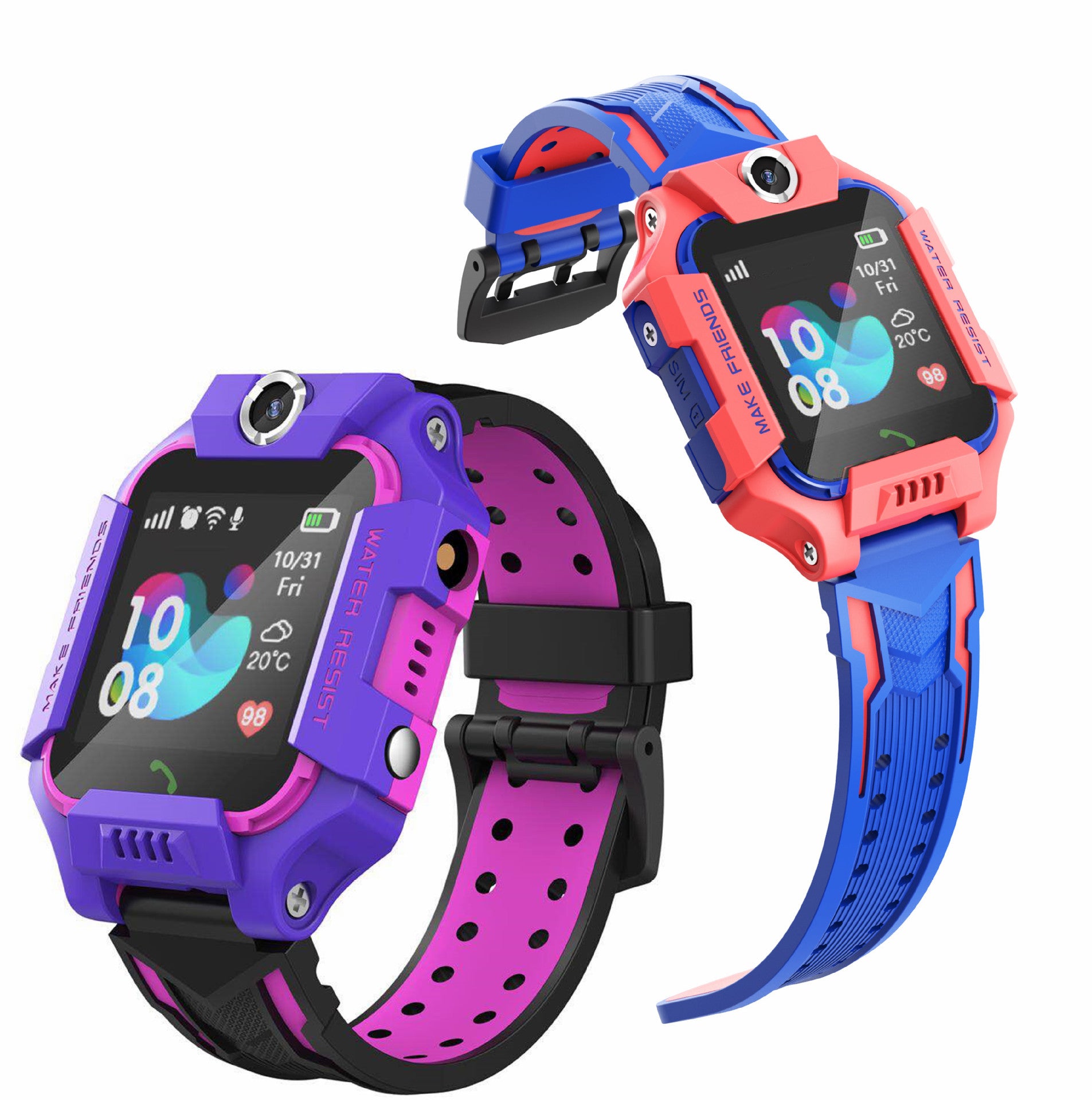 Anti-lost GSM GPS SIM Smart Watch Phone Touch Camera Alarm Locator Kids Children