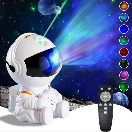 Star Projector Sitting Astronaut Galaxy Night Light