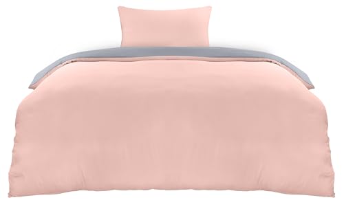 Utopia Bedding Duvet Cover Double - Soft Microfibre Polyester - Bedding Quilt Cover Set, with Pillow cases (Grey)