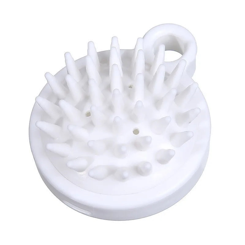 Silicone Shampoo Brush Head Scalp Massage Comb Clean the Scalp Thoroughly Body Massage Brush Bath Brush Salon Hairdressing Tool