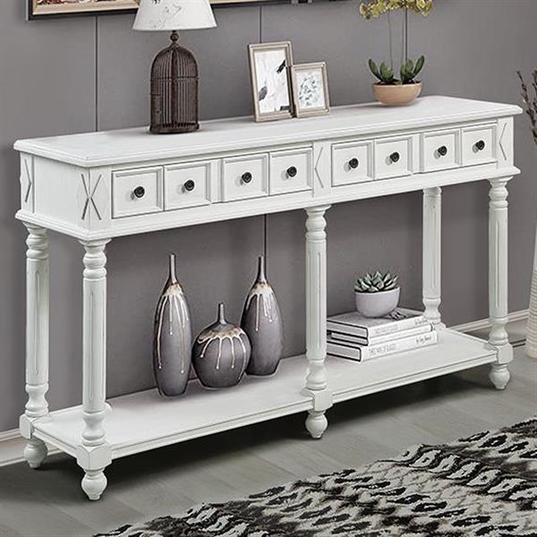 Inch Long Sofa Table With 2 Drawers Of The Same Size And Bottom Storage Rack