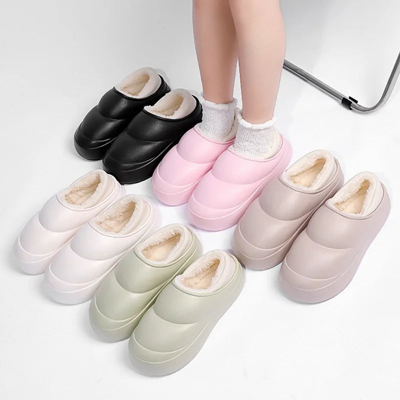 Thick Soles Women Winter Home Cotton Slippers