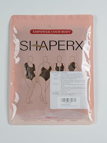 SHAPERX Women's Shapewear Bodysuit Tummy Control Body Shaper Seamless Sculpting Snatched Waist Body Suit