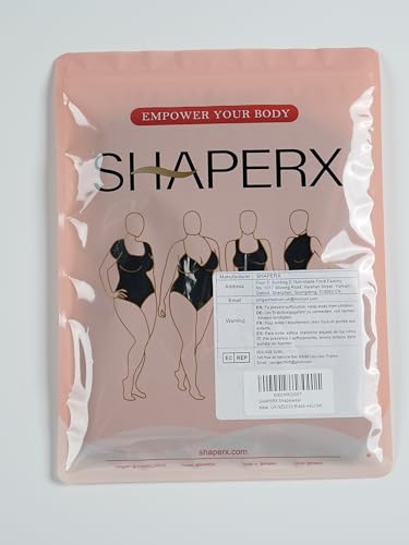 SHAPERX Women's Shapewear Bodysuit Tummy Control Body Shaper Seamless Sculpting Snatched Waist Body Suit