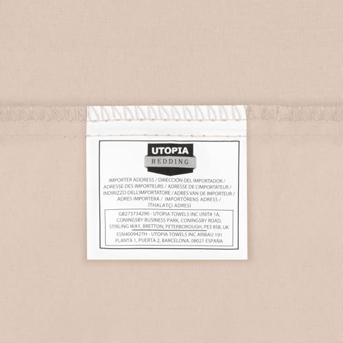 Utopia Bedding Duvet Cover Double - Soft Microfibre Polyester - Bedding Quilt Cover Set, with Pillow cases (Grey)