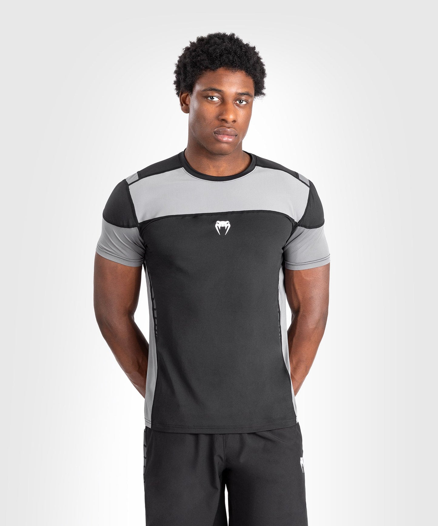 Venum Tempest Herren Dry-Tech T-Shirt - Schwarz/Grau