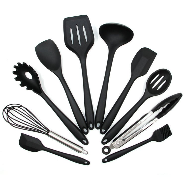 Non-stick Pan Silicone Kitchen Utensils 10-piece Set Kitchen Gadgets Cooking Spoon Shovel Silicone Kitchen Utensils 10-piece Set