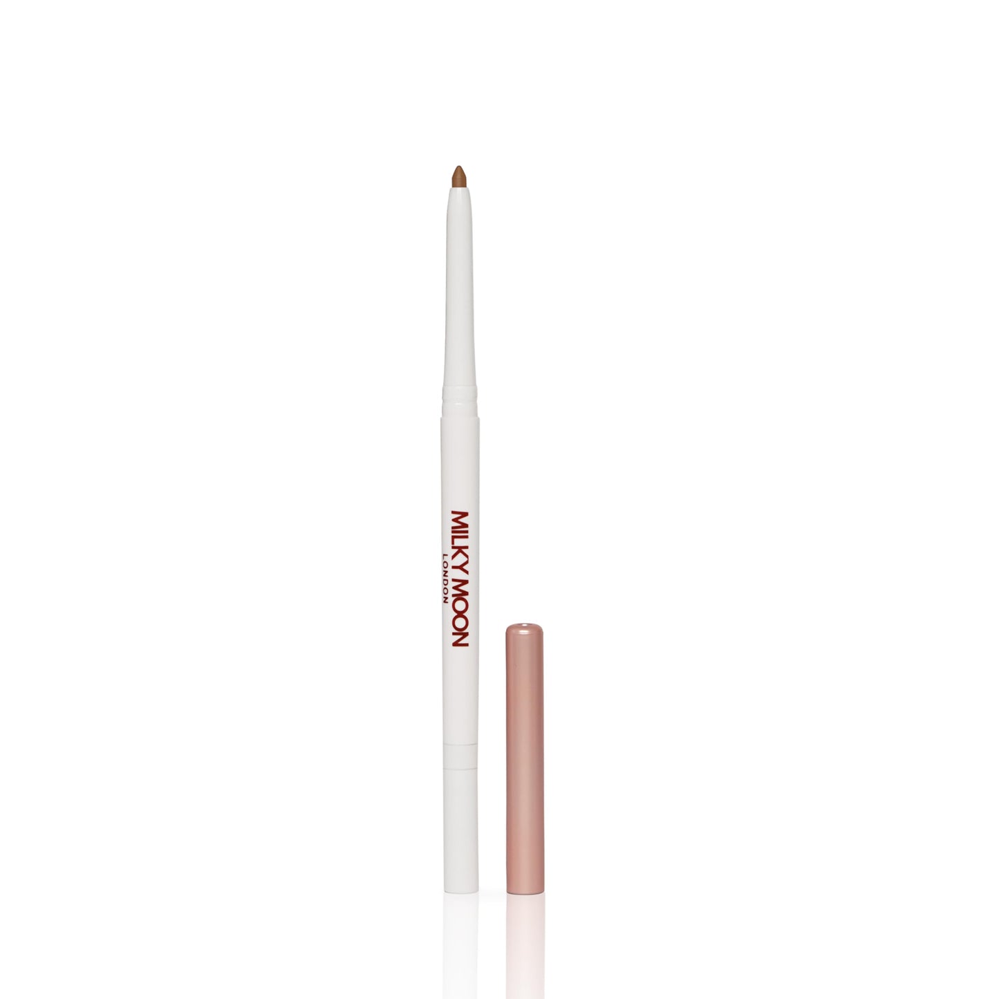 Milky Moon London - Smooth Glide Cream Lip Liner, Long Lasting & Highly Pigmented Dark Lip Liner for Bold lips, Moisturizing Matte Finish, Includes Lip Liner Sharpener & Brush - Plum