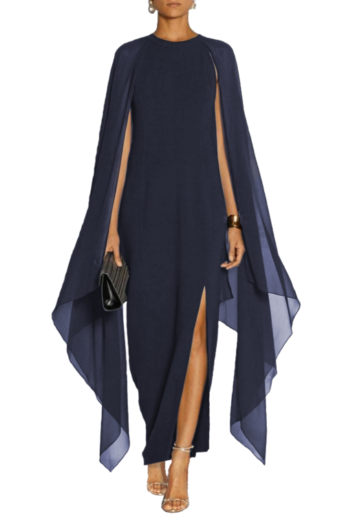 WOMEN DRESS ILEANA - DARK BLUE