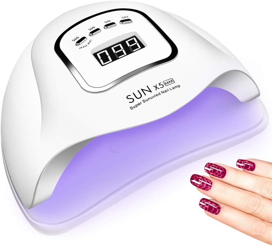 UV LED Nail Lamp 150W, Professional Nail Dryer Gel Polish Light, UV Nail Light With 4 Timer Setting, Nail Polish Curing Gel LED Dryer, Professional Nail Art Tools With Automatic Sensor, LCD Display