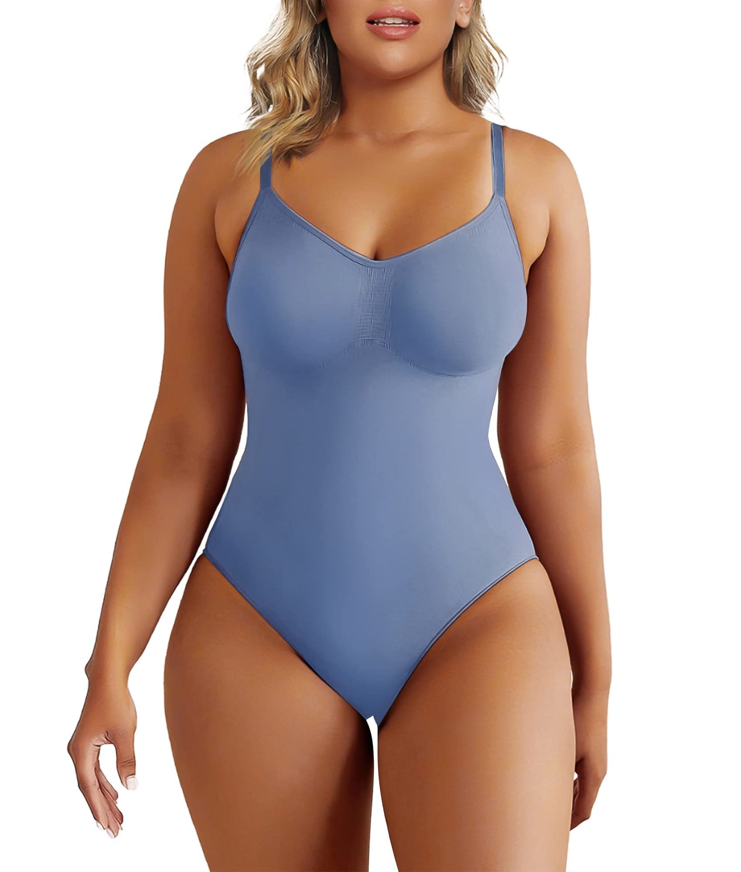 SHAPERX Women's Shapewear Bodysuit Tummy Control Body Shaper Seamless Sculpting Snatched Waist Body Suit