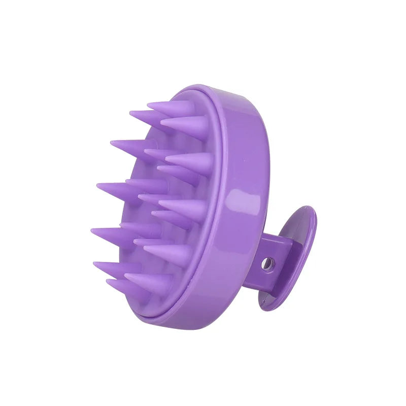 Silicone Shampoo Brush Head Scalp Massage Comb Clean the Scalp Thoroughly Body Massage Brush Bath Brush Salon Hairdressing Tool