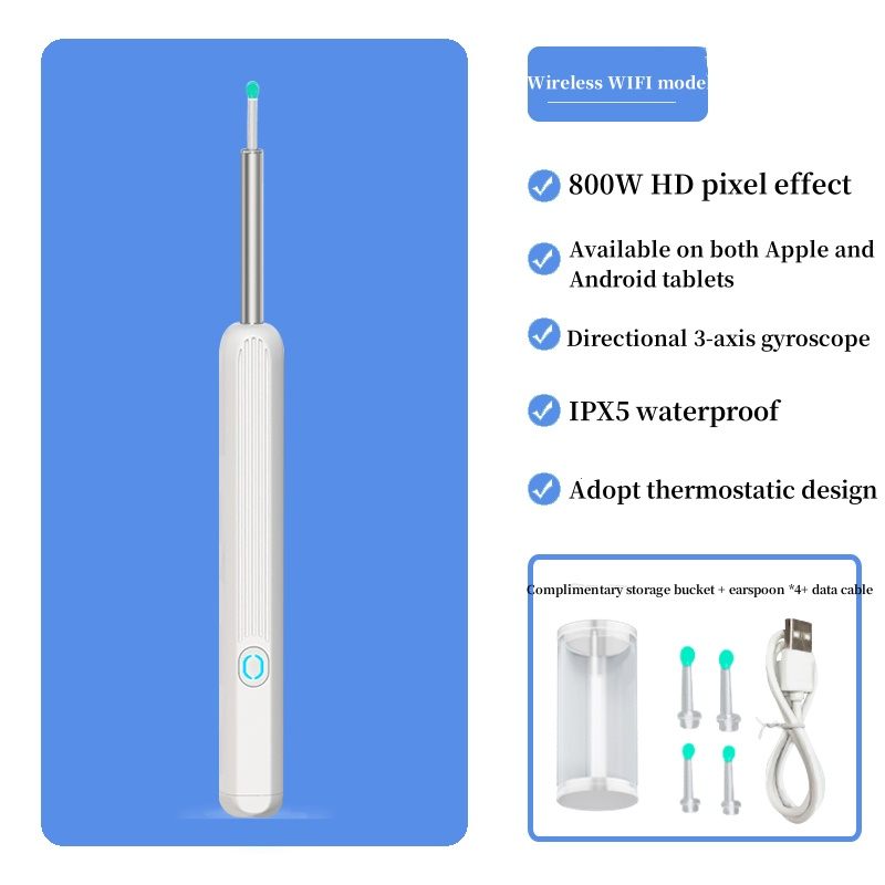 Wireless visual ear pick smart ear pick mobile phone direct connection ear pick artifact