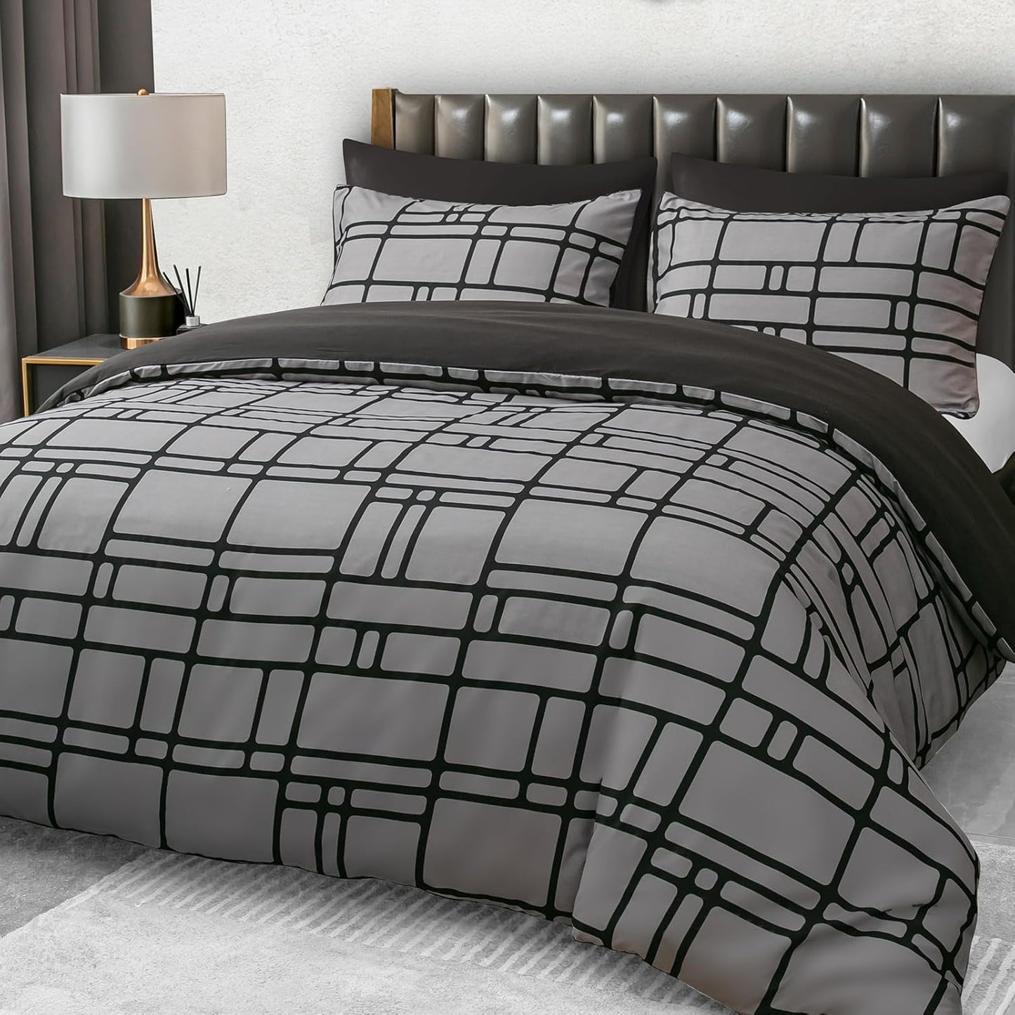 Pamposh Double Duvet Set Premium Brushed Microfiber Duvet Cover Double Ultrasoft Hypoallergenic Duvet Double Cover Set Non Iron Luxury Bedding Set With Zipper Closure