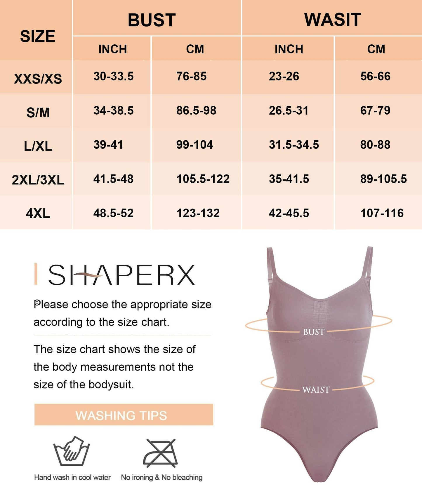 SHAPERX Women's Shapewear Bodysuit Tummy Control Body Shaper Seamless Sculpting Snatched Waist Body Suit