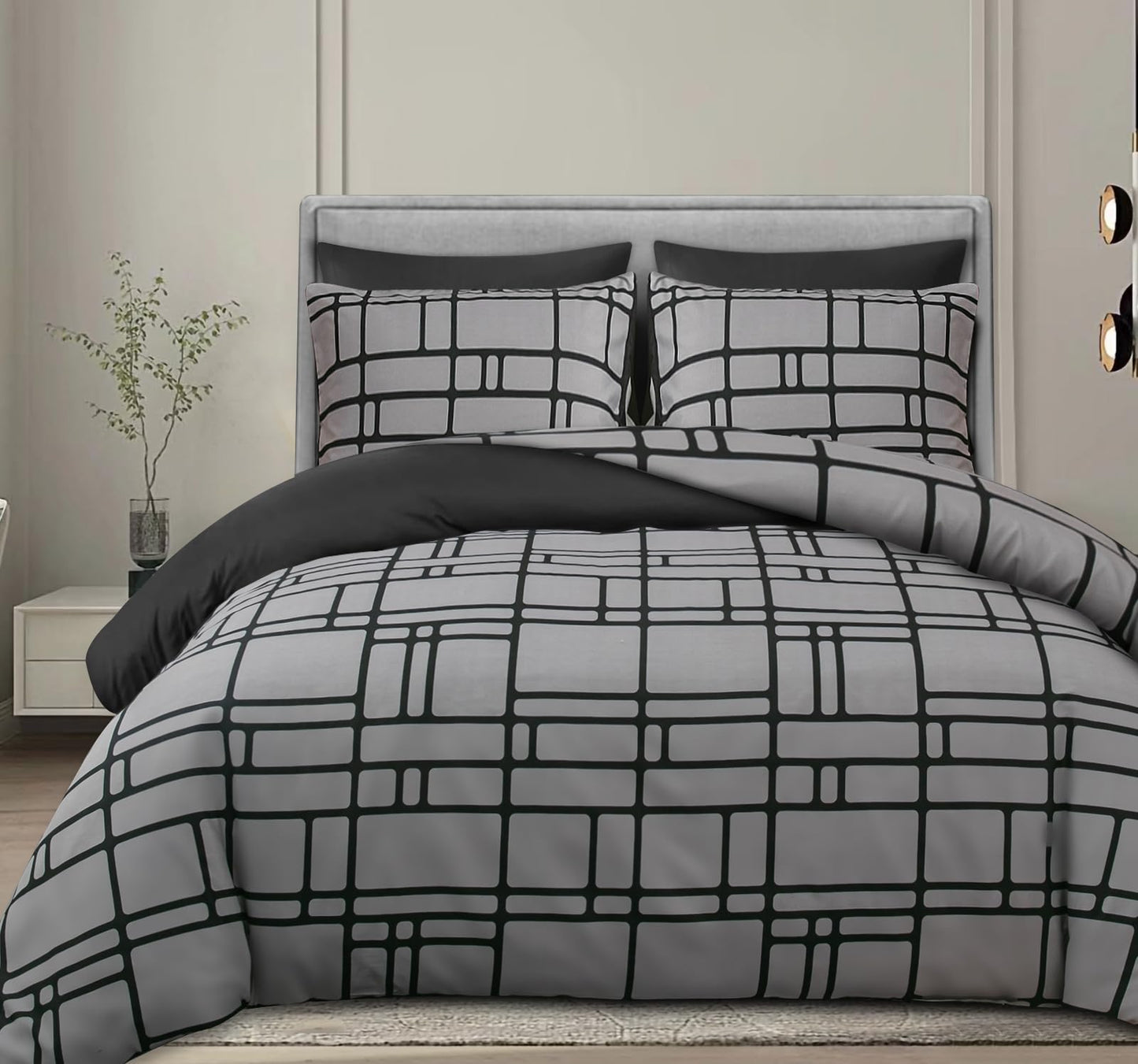 Pamposh Double Duvet Set Premium Brushed Microfiber Duvet Cover Double Ultrasoft Hypoallergenic Duvet Double Cover Set Non Iron Luxury Bedding Set With Zipper Closure