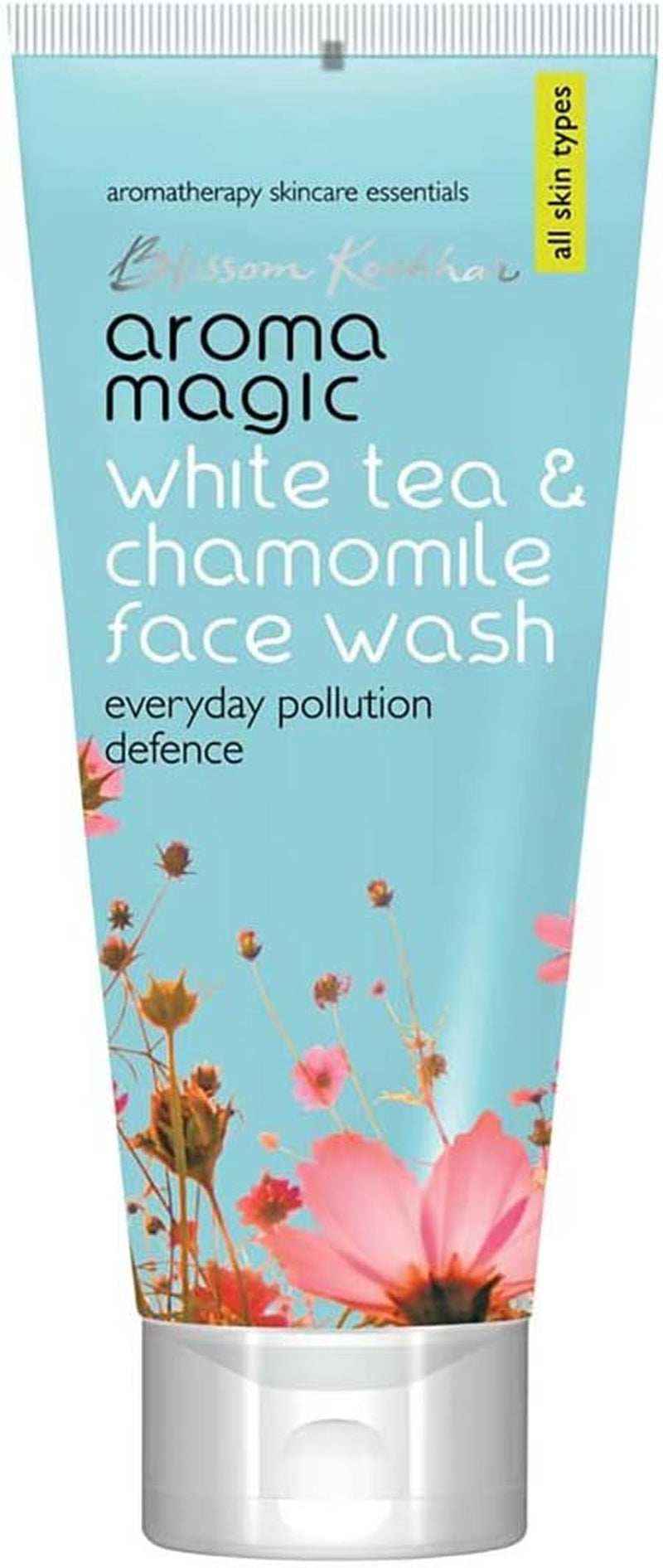 White Tea & Chamomile Face Wash | Free Radical Damage Protection | Reduces Signs of Aging | Refreshing & Soothing | for All Skin Types | 3.38 Fl Oz/100Ml