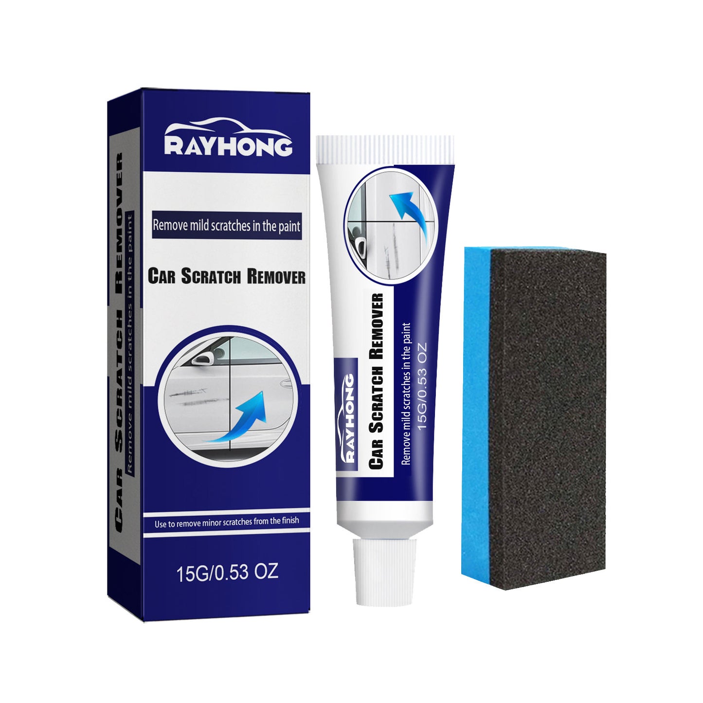 Rayhong car scratch remover, scratch remover, polishing agent, paint surface refurbishment, repainting, scratch removal, wax scratch removal