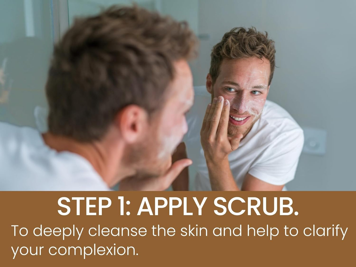 - Face Scrub for Men - Walnut Exfoliating Face Sugar Scrub - Walnut Powder, Pumice, Sugar - for Oily Acne Prone Skin Types