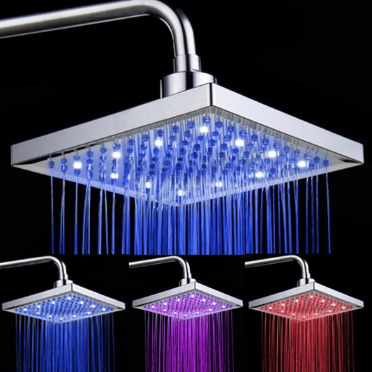 Luminous color changing shower head