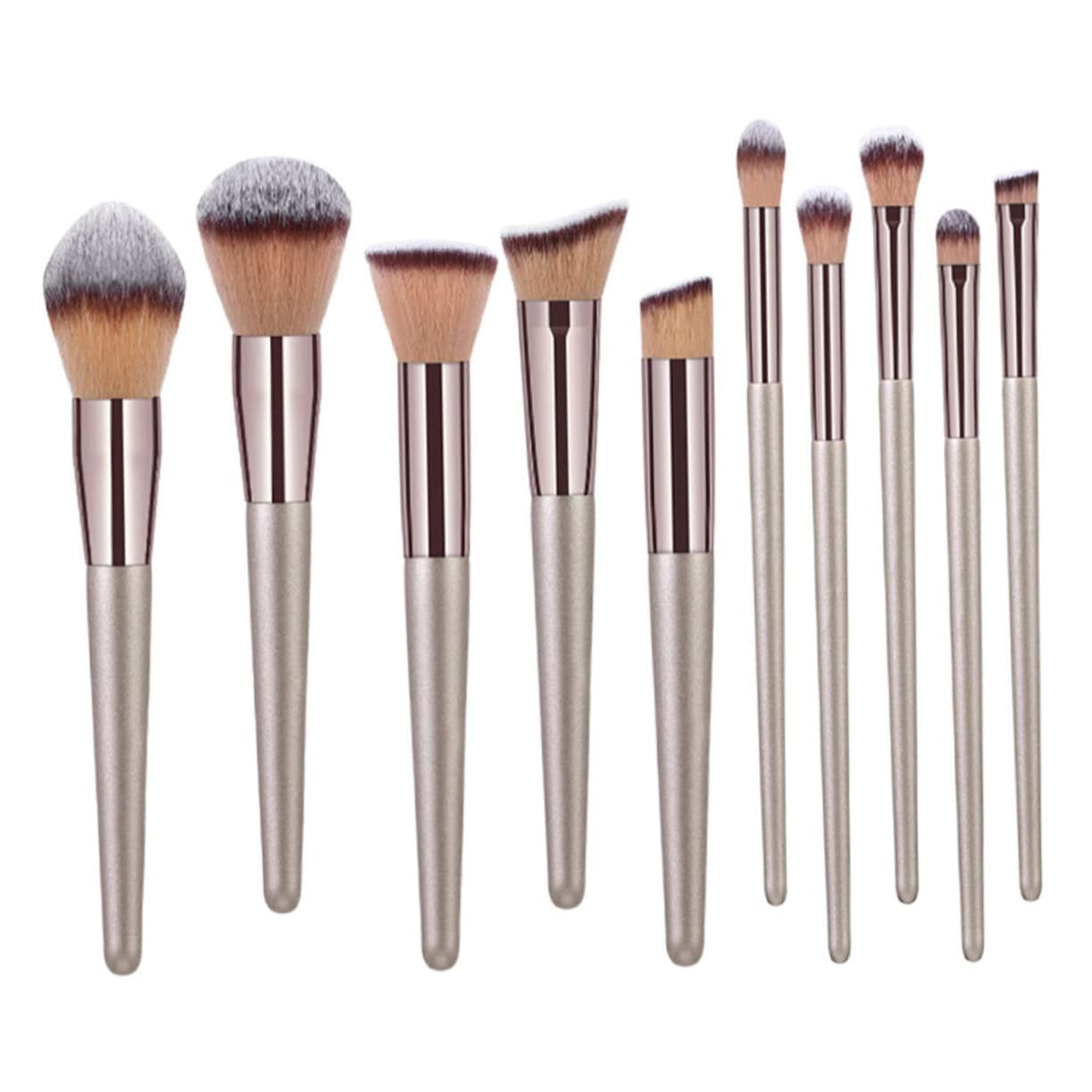 10 Pcs Makeup Brush Set Makeup Brush Cleaner Lip Liner Mascara Wands Makeup Brush Makeup Brush Holder Makeup Case Makeup Brushes Makeup Palette Makeup Kit Aluminum Tube