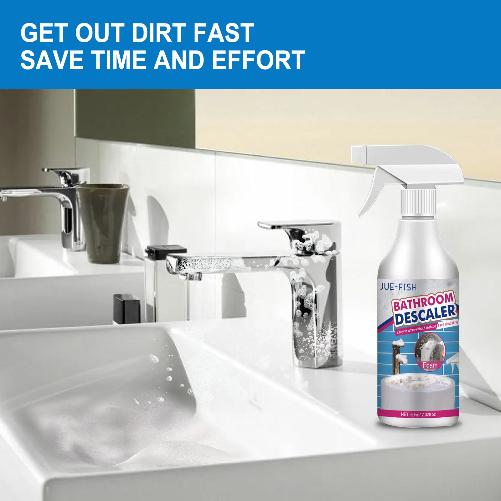 Bathroom Cleaner-Floor cleaner for maintenance, cleaning, strong sterilization, polishing, and mopping of tiles Household