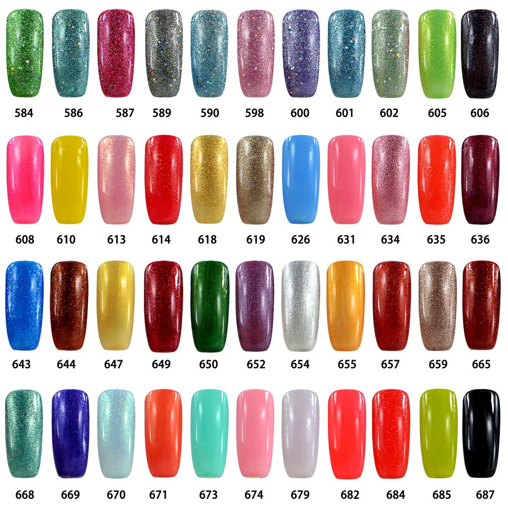 Vishine 2 x 8ml Nail Art UV/LED Lamp Gel Polish Gelpolish Base Top Coat Primer Foundation Long-lasting