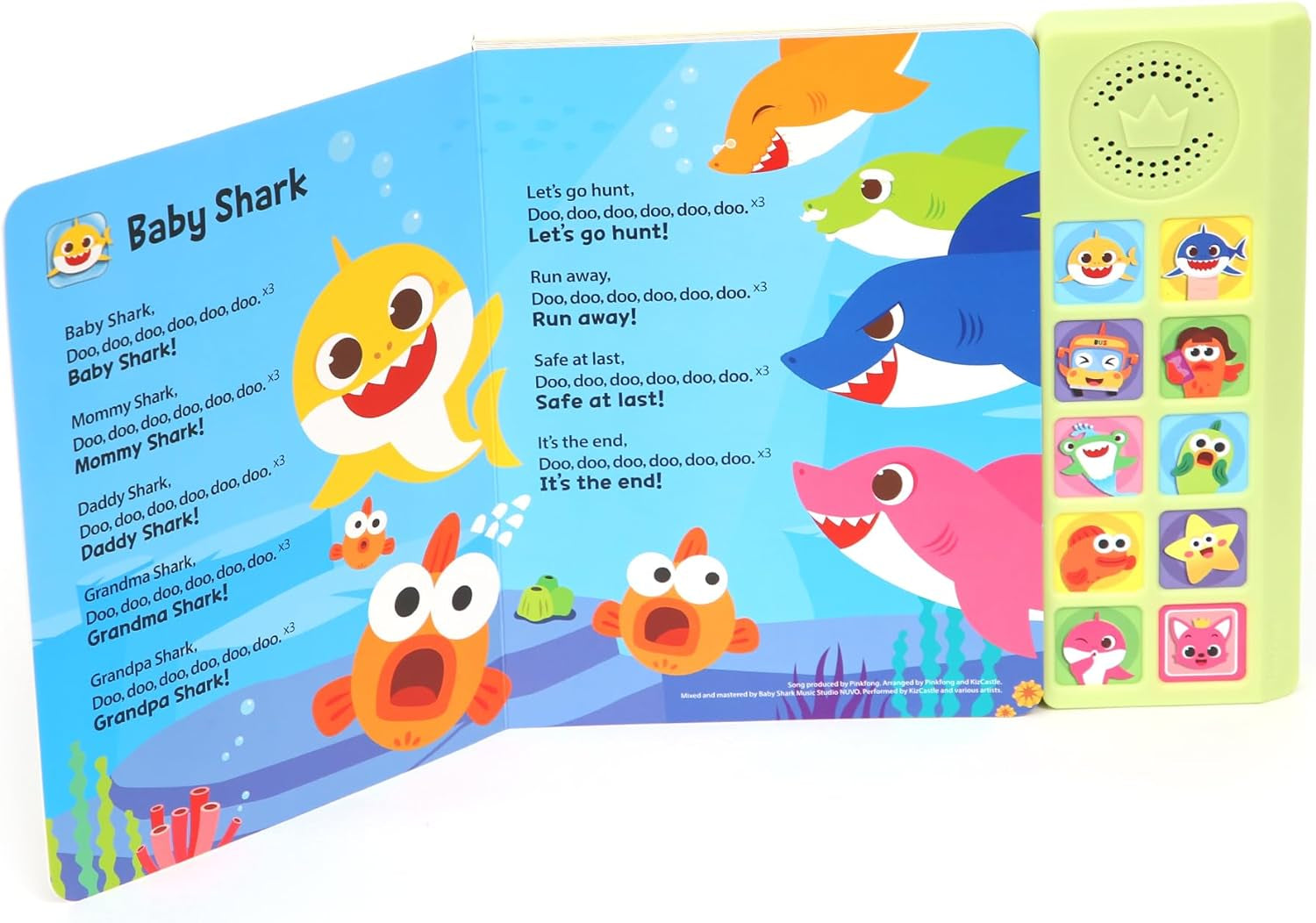 Baby Shark Sing-Alongs 10 Button Sound Book | Baby Shark Toys | Learning & Education Toys | Interactive Baby Books for Toddlers 1-3 | Gifts for Boys & Girls