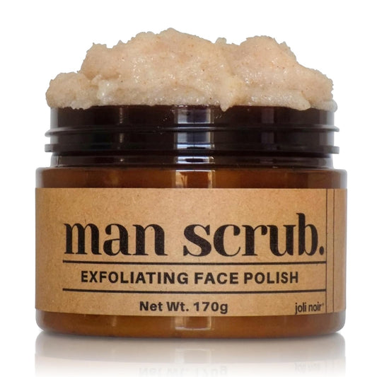 - Face Scrub for Men - Walnut Exfoliating Face Sugar Scrub - Walnut Powder, Pumice, Sugar - for Oily Acne Prone Skin Types