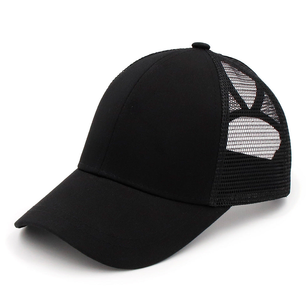 Wish Amazon&#039;s New European And American Women&#039;s Ponytail Cap Spot Summer Breathable Mesh Cap Back Opening Baseball Cap Can Be Customized