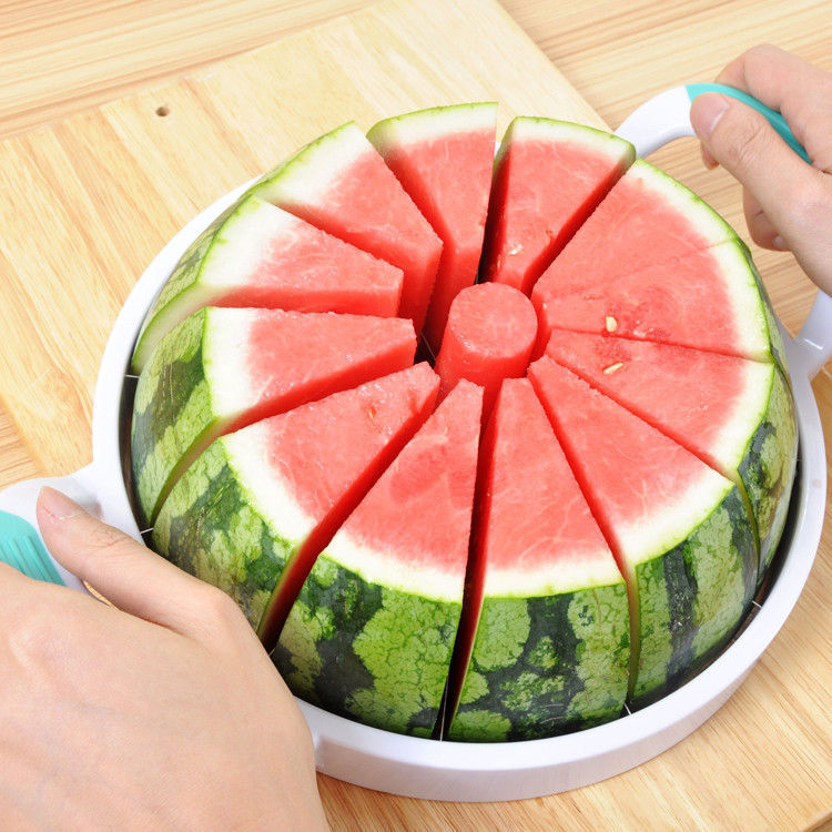 Watermelon Cut Large Stainless Steel Fruit Cutter Hami Melon Watermelon Slicer Kitchen Gadget