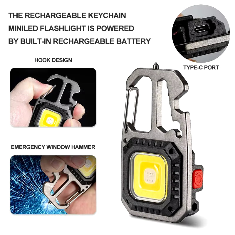 Ultra Small Mini LED Light Small Flashlight Keychain Light Strong Light Ultra Light Portable Flashlight