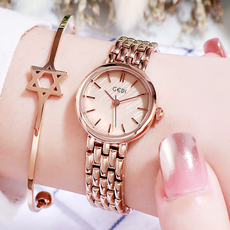 Ultra-thin Waterproof Quartz Women's Watch Good-looking Small Dial