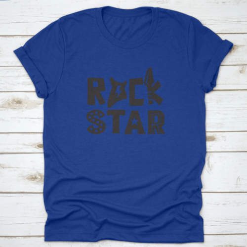 Rock Star Typography Vector Print Trendy Style T-Shirt