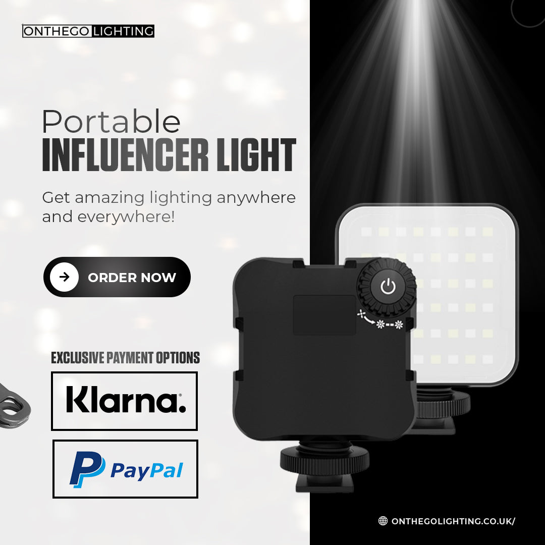 Portable influencer light