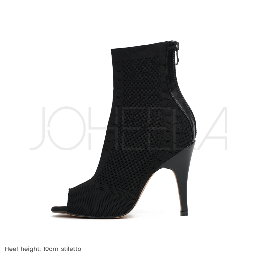 Lou noir - Talons stilettos - Personnalisable Joheela - Heels dance shoes - Chaussure de danse talon