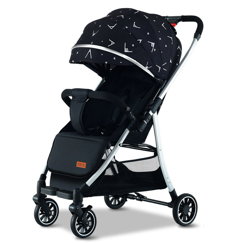 New Baby Stroller High View Baby Stroller Can Sit And Lie Two-way Lightweight Folding Shock-absorbing