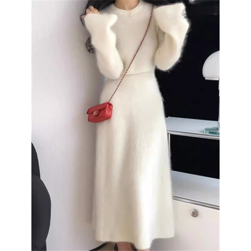 Women's Inner Matching Fashion Coat Two-piece Set