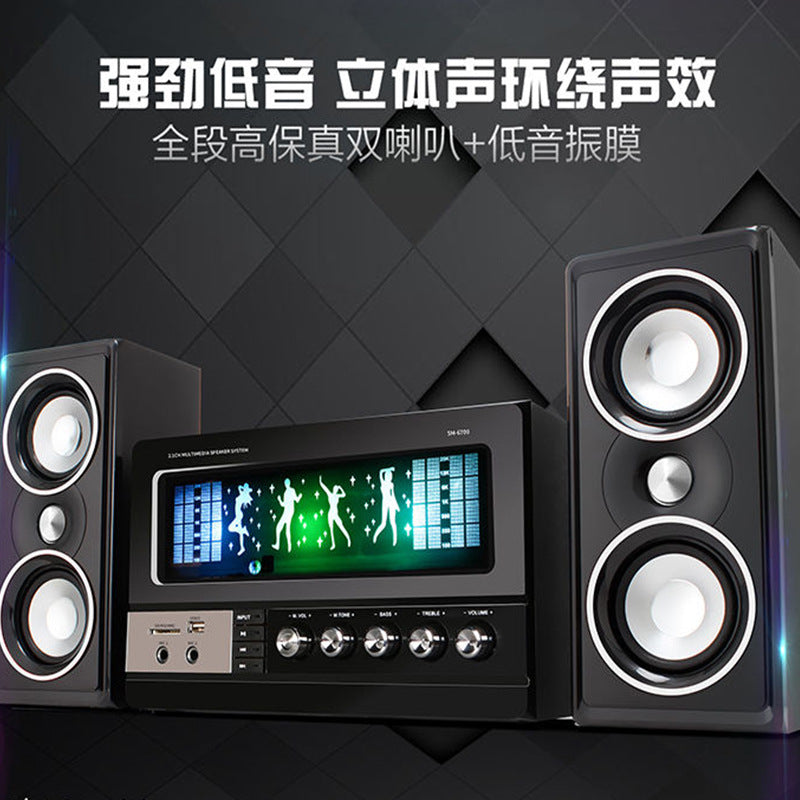 Xianke Home Computer Audio Home TV Bluetooth Wooden Speaker Desktop Cinema HiFi Subwoofer Wholesale