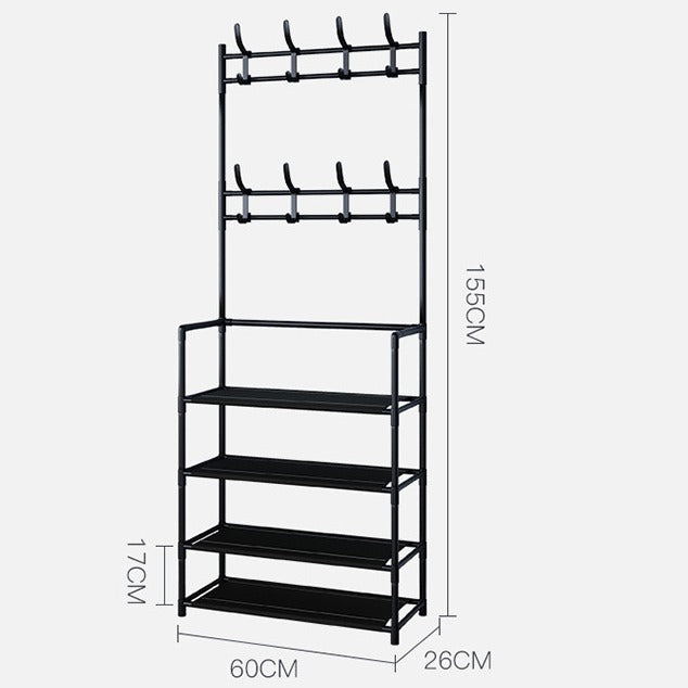 New Shoes And Hats Rack Simple Shoes Rack Floor-type Multi-layer Shoes Rack Modern Simple Household Multi-functional Hanger Special Price