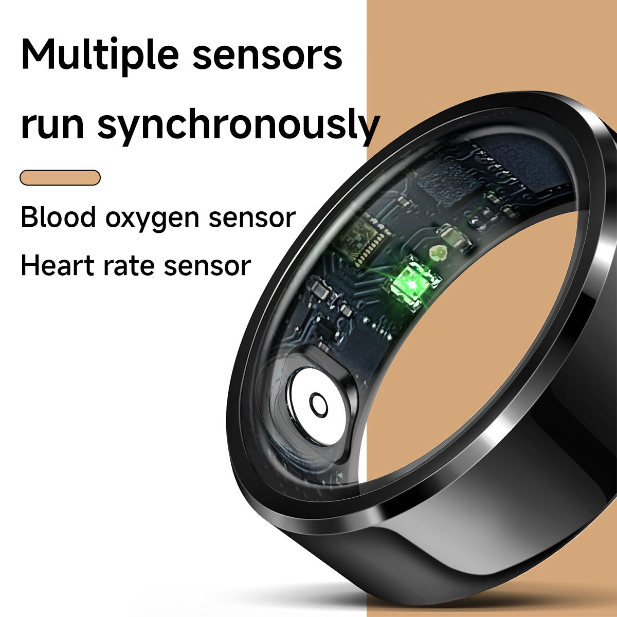 New R6 Smart Ring Heart Rate Blood Oxygen Sleep Monitoring Tracking Ring IP68 Waterproof Health