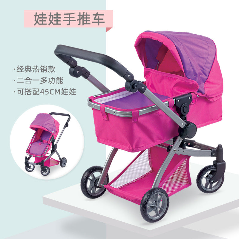 Distribution Classic Hot-selling Multi-functional Toy Trolley Baby Toddler Role-playing High-end Doll Car