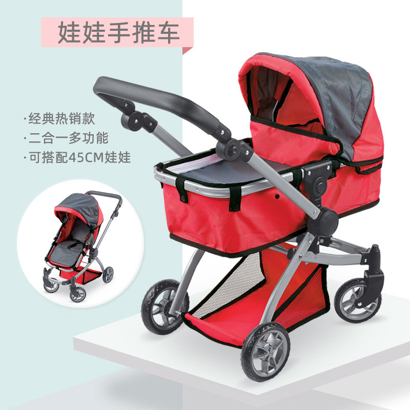 Distribution Classic Hot-selling Multi-functional Toy Trolley Baby Toddler Role-playing High-end Doll Car