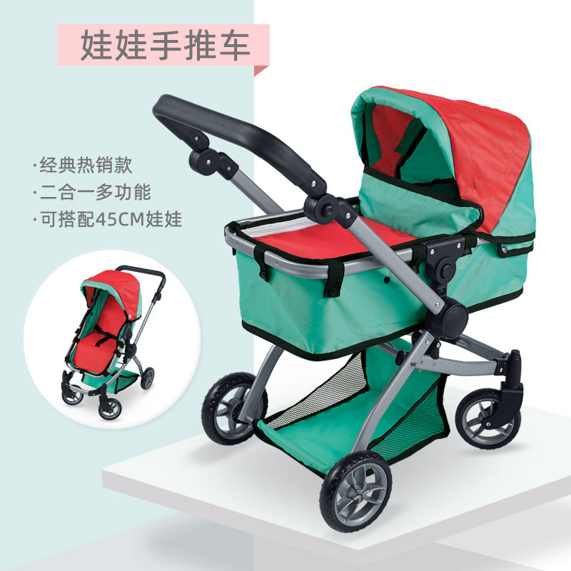 Distribution Classic Hot-selling Multi-functional Toy Trolley Baby Toddler Role-playing High-end Doll Car