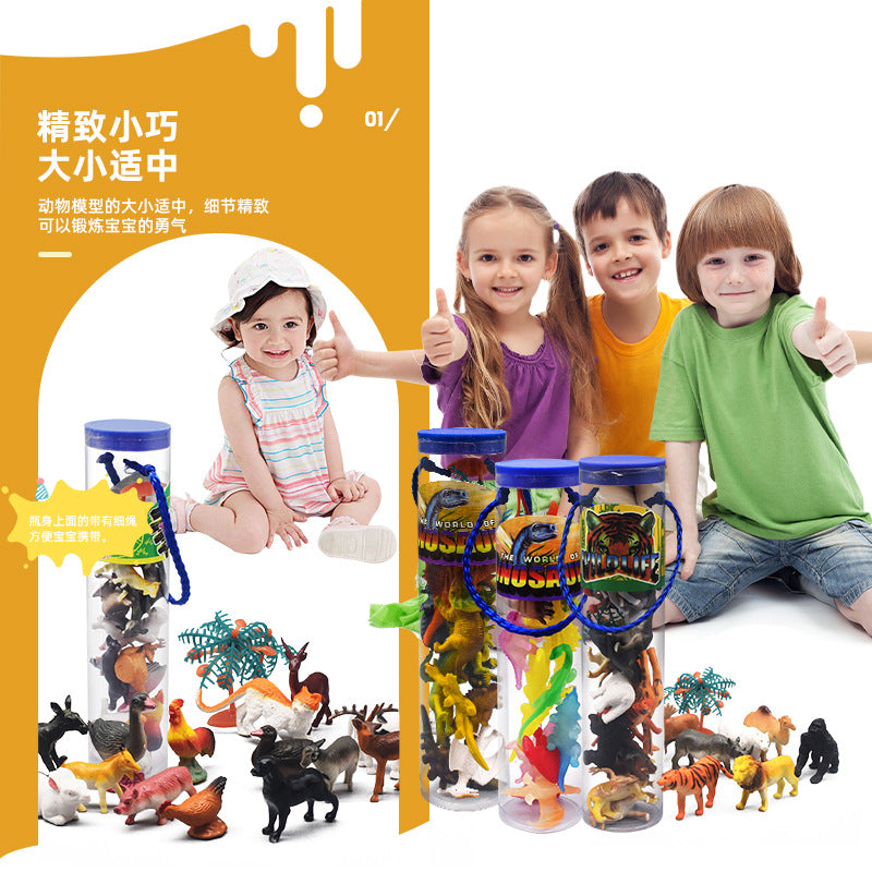 Children&#039;s Jurassic Luminous Mini Puzzle Dinosaur Toy Set